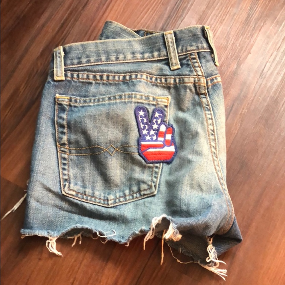 Lucky Brand Americana jean shorts size 8